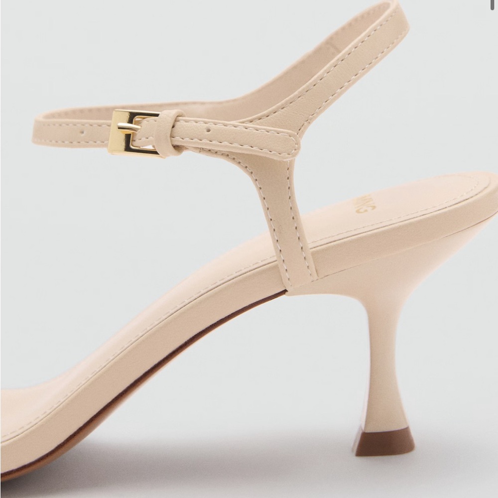 Mango Cream Strappy Heels - Picture 3 of 3